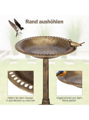 Vogelfutterstation in Bronze
