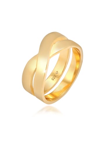 Ring 925 Sterling Silber Kreuz in Gold