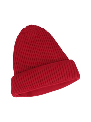 Strickmütze in rot