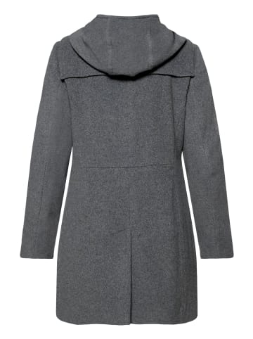 Dufflecoat mit Kapuze in Hellgrau