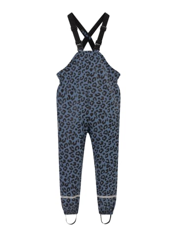 Mädchen Regenhose in Blau Grau Schwarz Leo
