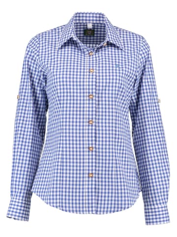 Bluse Qorru in mittelblau