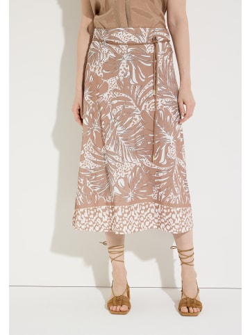 unkomplizierter Schlupfrock, Blätterprint in leaf print