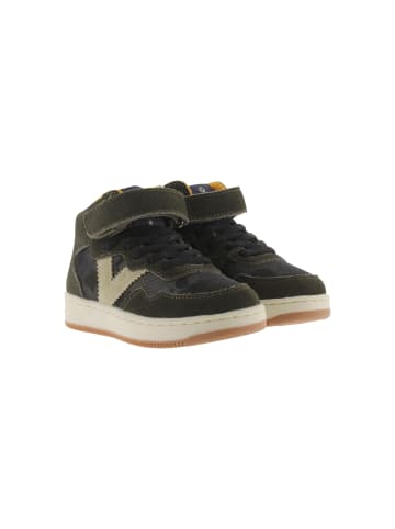 Time – Hohe Kindersneaker aus Leder Grün