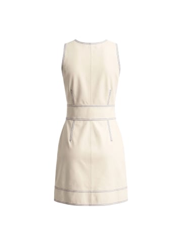 Beige Lamm Damen Kleid