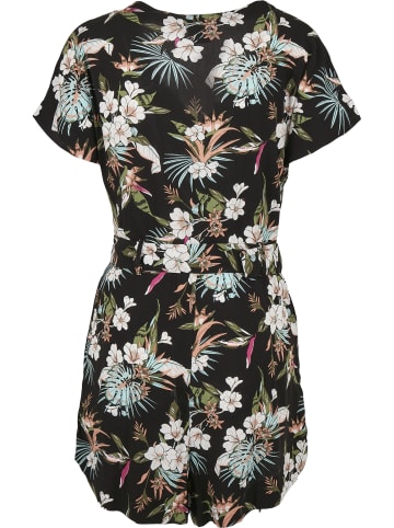 Jumpsuit in black tropical