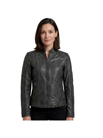Lederjacke Lammnappa in Schwarz