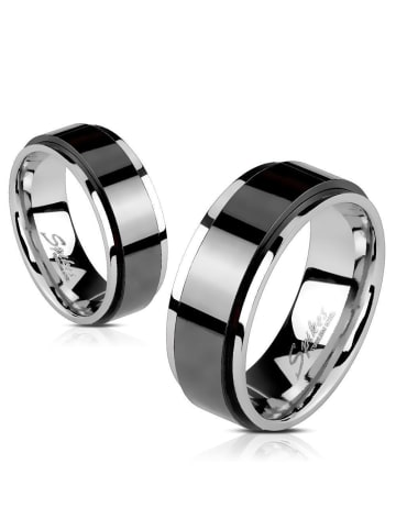 Ring in Silber, Schwarz