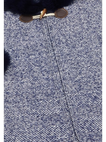 Damen Poncho in Marine