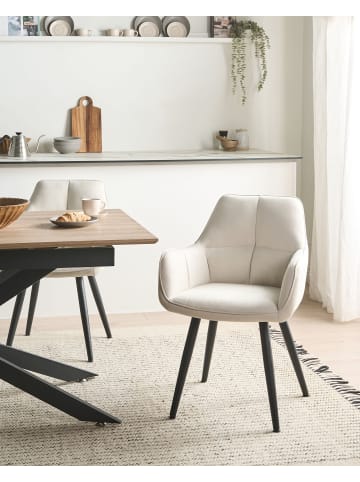 2er-Set Esszimmerstuhl TIRANO in Beige