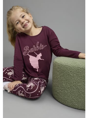 Langarmshirt in bordeaux