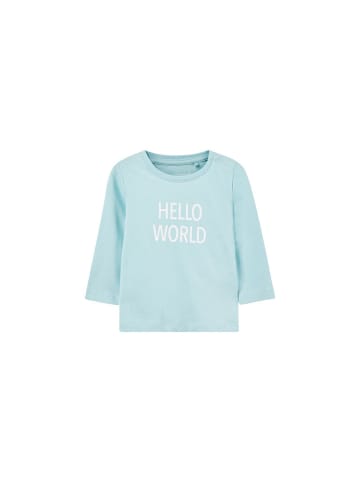 Mädchen langarm Shirt hellblau