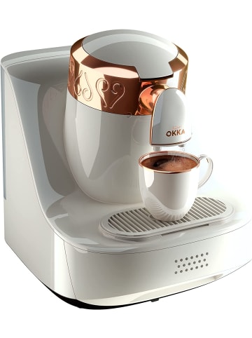 Mokkamaschine Kaffeemaschine 710W weiß in Weiß