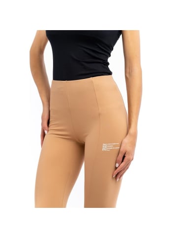 Beige Nylon Leggings