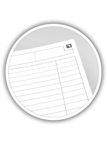 Notebook International Optik Paper 80 g/qm A5+ 6mm liniert 80