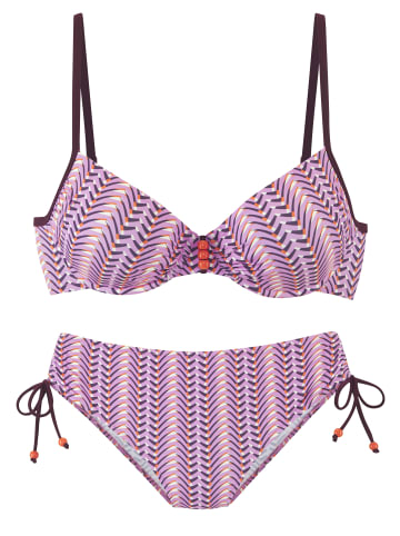 Bügel-Bikini in rosa bedruckt