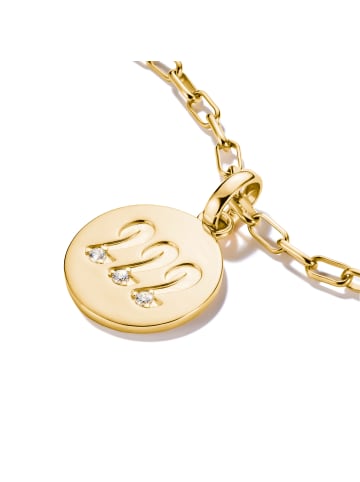 Charm-Anhänger Engelzahl 222 Mit Steinen Connect in gold, weiß