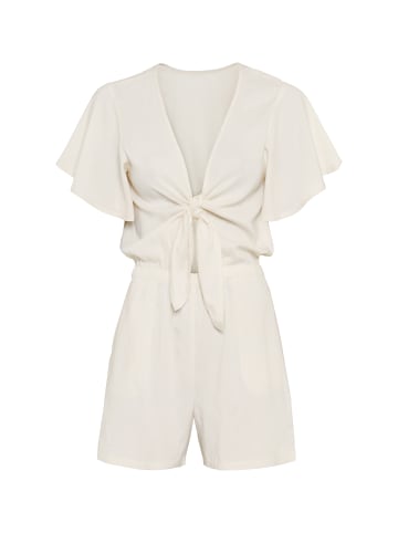Kurzoverall in creme