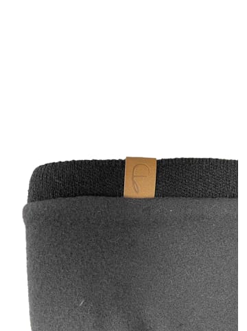Strick Beanie mit weichem Thermo-Fleece Innenfutter in Dunkelgrau