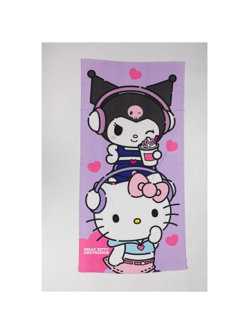 Hello Kitty Strandtuch 70 × 140 cm leicht und schnelltrocknend in Lila
