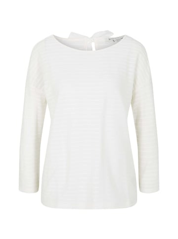 Langarmshirt STRUCTURE STRIPED in Mehrfarbig