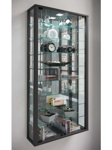 Vitrinenschrank VitrosaMaxi 5 Schwarz 59 x 18 cm