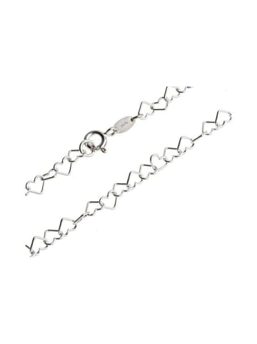 925 Silber Armband "Herzen"