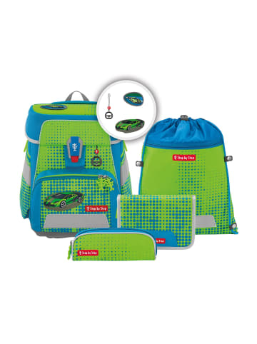 Space Neon Schulranzen-Set 5-teilig Race Car Chuck