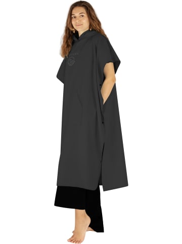 Damen Mikrofaser Badeponcho Nosara in Schwarz