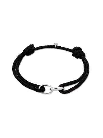 Armband 925 Sterling Silber Oval in Schwarz