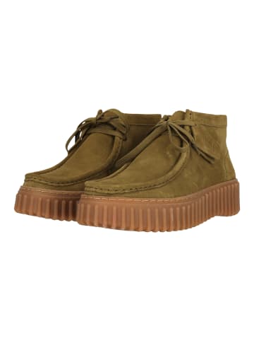 Schnürstiefelette Torhill Moss in 3227 Olive Suede