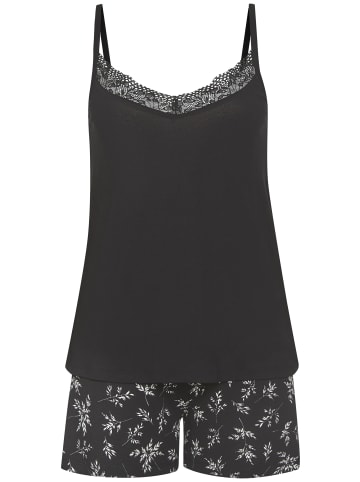 Shorty in schwarz-geblümt