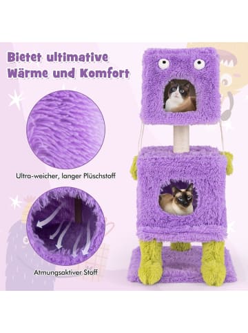 Kratzbaum Monster-Thema 111cm in Lila