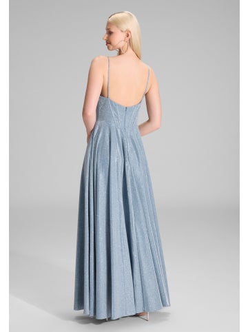 Abendkleid in hellblau silber - 0002