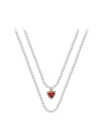 Women Necklace in Rose Gold White