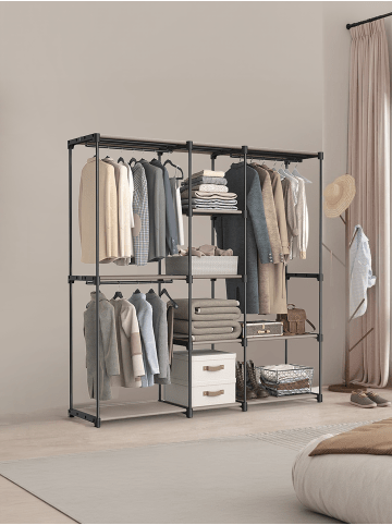 Kleiderschrank Rylan in Taupe - (B)43 x (H)182 x (T)182 cm