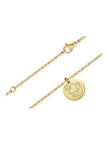 Halskette mit Anhänger - GLAUBE, HOFFNUNG, LIEBE , gold