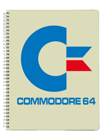 Commedore 64 Collegeblock - Logo DIN A4 kariert in Mehrfarbig