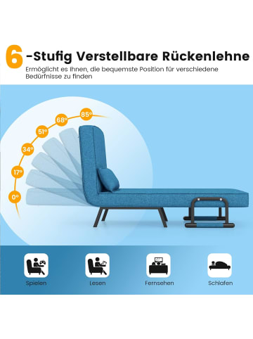Schlafsessel Klappbar in Blau