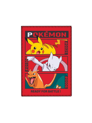 Pokemon Tagesdecke Bettdecke Fleecedecke Kuschelige 140x100 in Rot