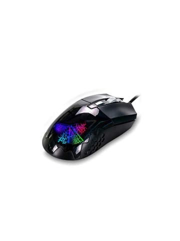 INCA Gaming Maus IMG-355GX 3D RGB Licht 7200 DPI, RGB, 6 Tasten in Schwarz