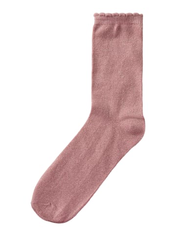 Nkfglitter Glitzersocken in woodrose