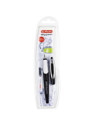 Füllhalter my.pen L-Feder schwarz/weiß