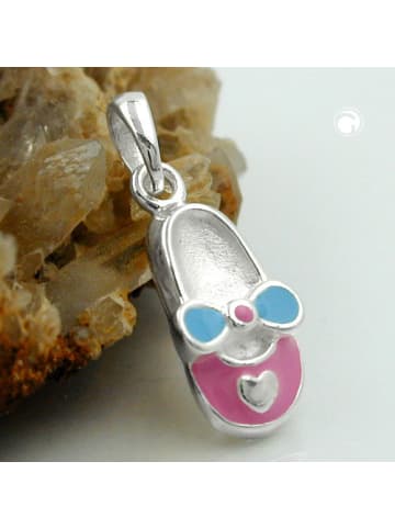 Anhänger 12x6mm Silber 925 in mehrfarbig