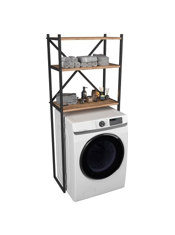 Kleiderschrank Insasi Waschmaschine Eiche 66 x 34 cm