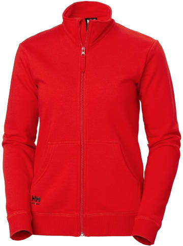 Pullover "Manchester Zip Sweatshirt" in Rot