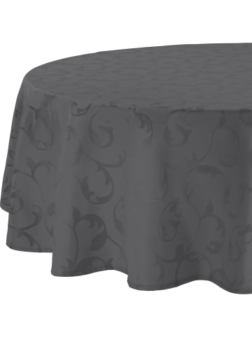 Jacquard Tischdecke Greven in anthrazit
