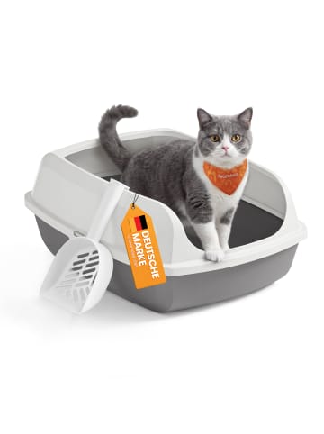 Katzentoilette Boxal in Weiß - (B)50.5 x (H)19.5 x (T)37.5 cm
