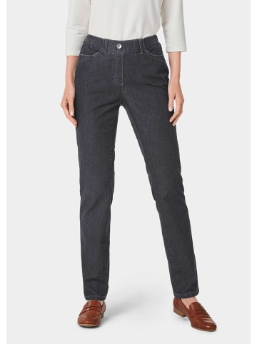 Edel geschmückte Jeansschlupfhose MARTHA in schwarz