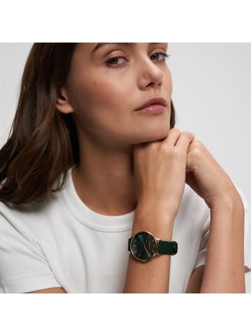 Armbanduhr Everyday Hero Leather in grün